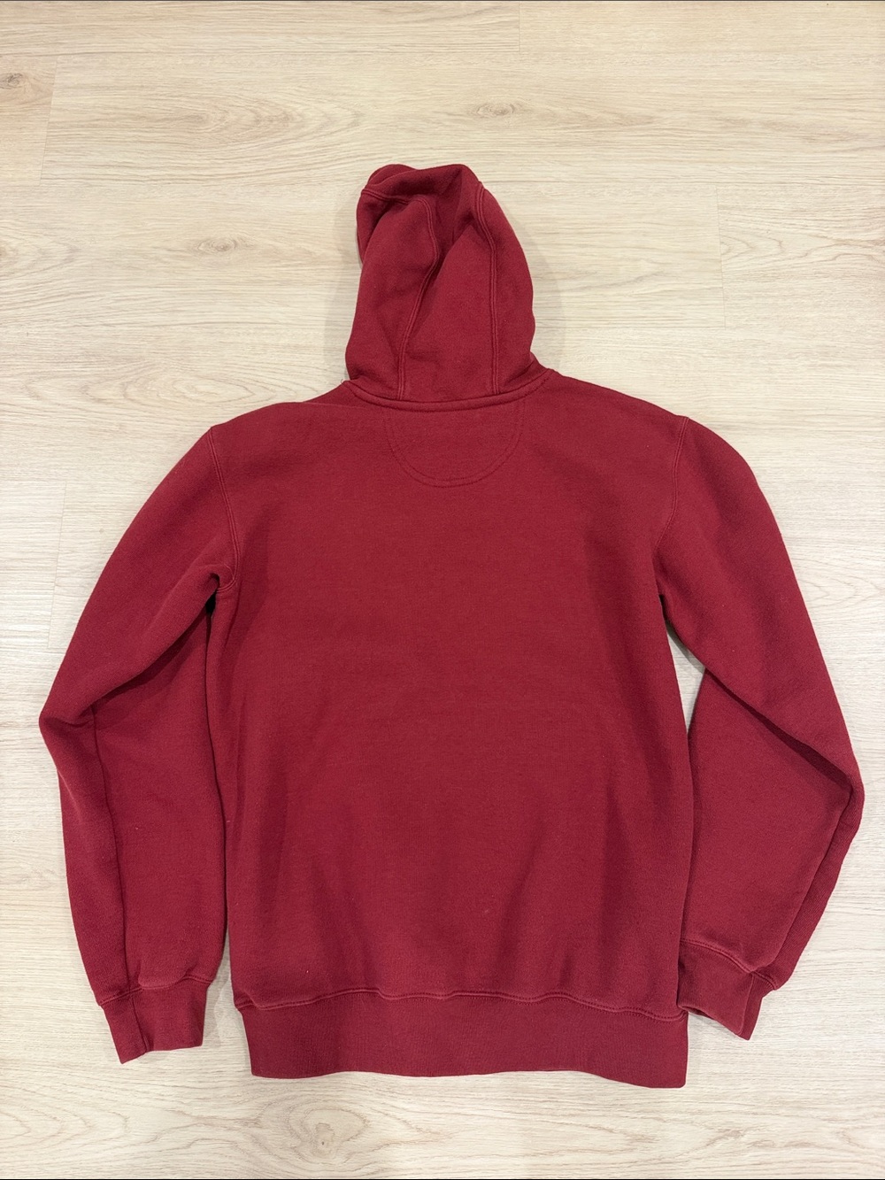 Carhartt Small Men's Burgundy Pullover Hooded Sweatshirt - Picture 5 of 5
